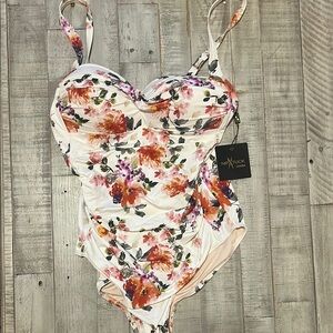 Women’s Nip Tuck Floral One Piece Swimsuit. New with tags.